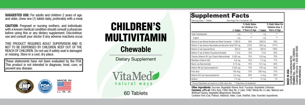 VitaMed_Childrens-Multivitamin_Label