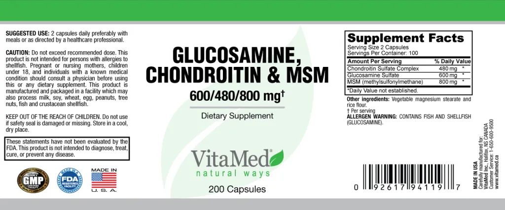 VitaMed_Glucosamine-Chondroitin-MSM_Label
