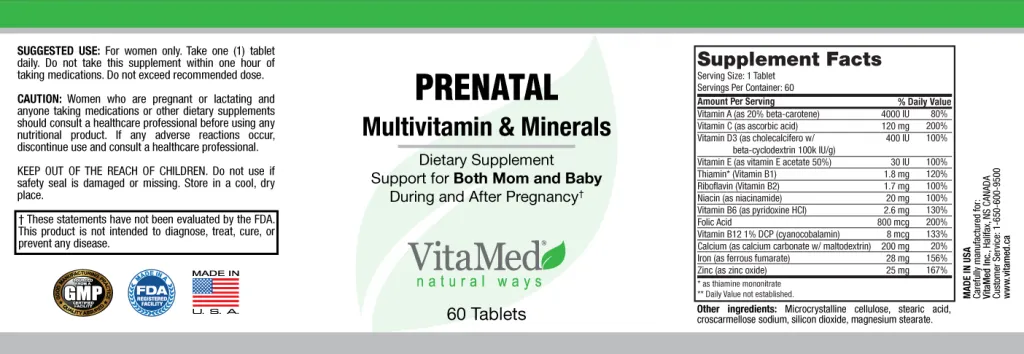 VitaMed_Prenatal_Label